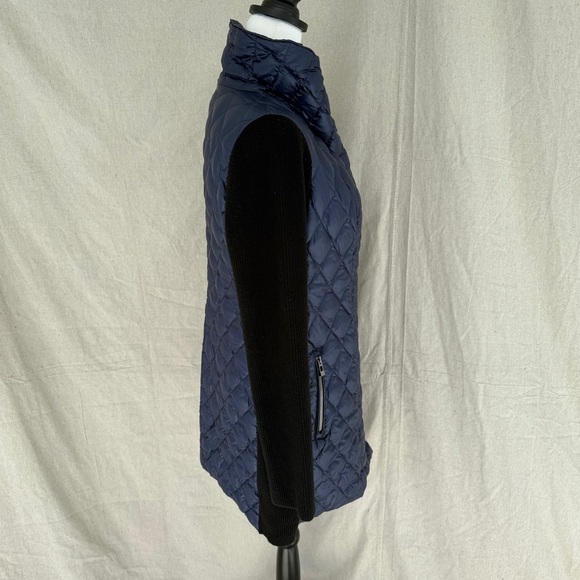 Calvin Klein Performance Premium Down Mock Neck Blue/Black Jacket Size M - Picture 7 of 10